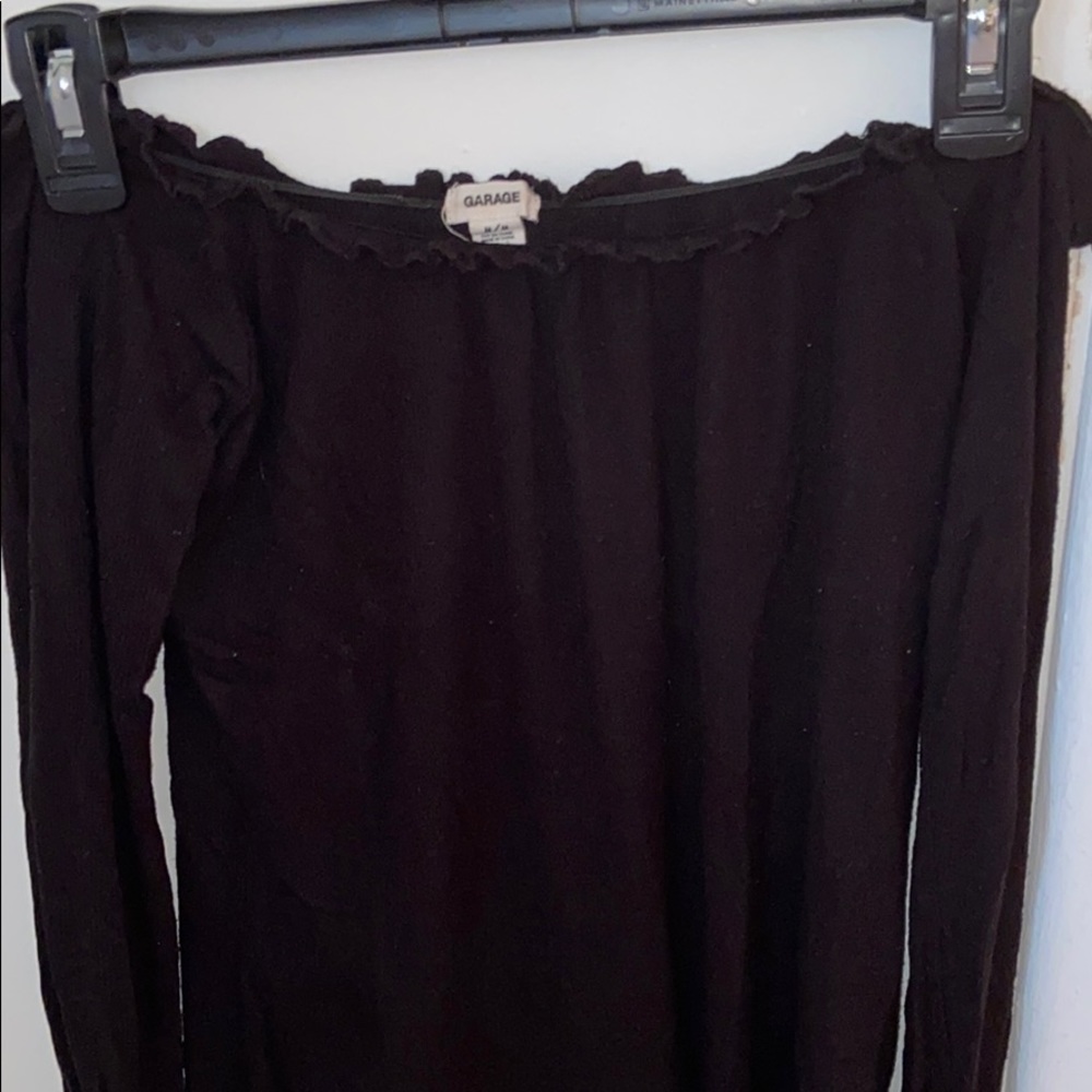 Black Off the Shoulder Top